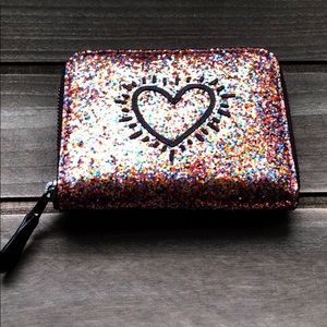 Limited Edition Coach Glittery Keith Haring Wallet